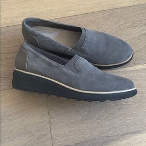 Clarks Zylah Sky Suede Loafer 8